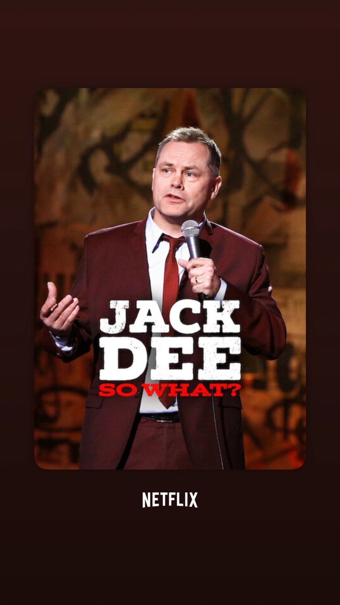 forresterbird's tweet image. Coming to #netflix September 23 #Jackdee so what? #comedy 🎭