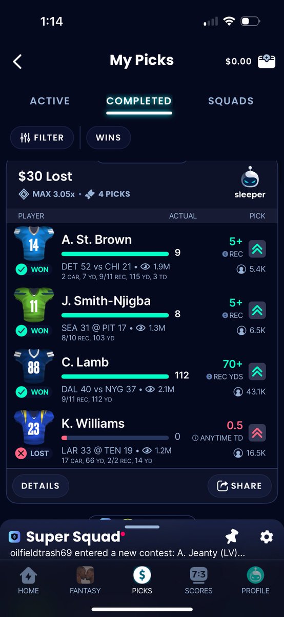 TryOnesLuck3's tweet photo. Can’t catch a a break….. but we don’t give up! 🤞🙏 2 NFL GAMES TODAY &amp; MLB RACE IS ON!! 

#AllGloryToGod #PrizePicks #PlayerProps https://t.co/tcLlZ5PYAe