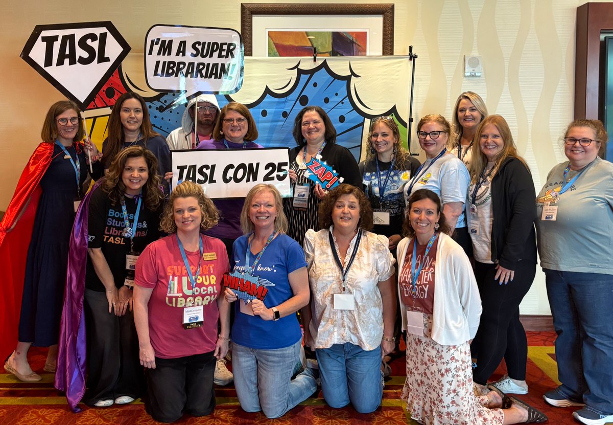 RuCoLibraries's tweet image. Here are just a few of our superhero librarians who are attending #TASLCon25. So much great learning opportunities and collaboration happening. Thank you @TASLTN!