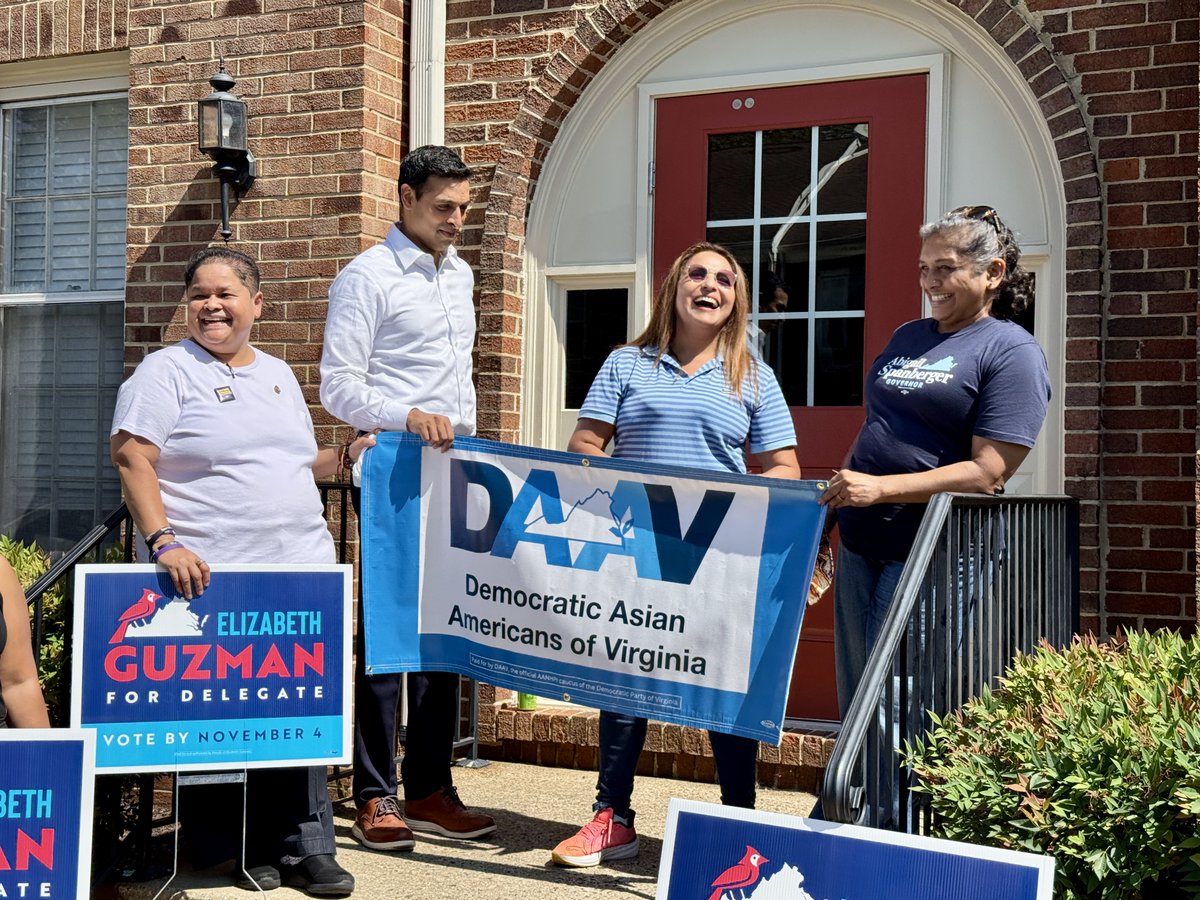 guzman4virginia's tweet photo. Saturday’s AAPI Day of Action with @daav9 & @SuhasforVA showed the strength of our communities when we come together. The future is brighter when every voice is heard. Thank you! #AAPIUnity https://t.co/UylEWIuL8a