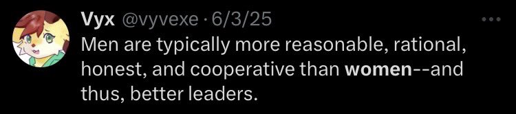 Vyx: “No one likes me because I’m Christian” 

Reality: There are plenty of Christian furs and they’re wonderful people. The furry fandom doesn’t tolerate sexism