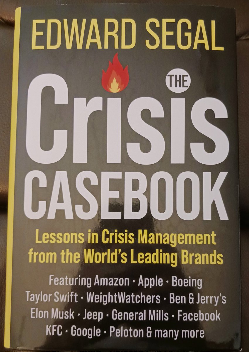 Just got my copy of "Crisis Casebook" by <a href="/Edwardsegalcom1/">Edward Segal</a> Edward Segal Communications. Looking forward to reading his always insightful observations. Appreciate having been invited to contribute my own thoughts on the topic.