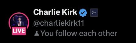 Charlie followed me on X. We never interacted. 

A year ago I thought he was just another conservative dunking on libs. 

I had only started really understanding his worldview a few weeks ago.

I suspected we might collaborate one day. 

Today it really hit me: that can't happen.