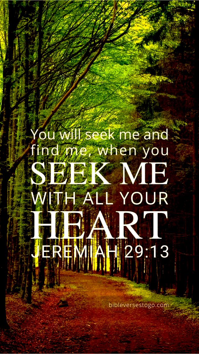 You will seek Him and find Him, when you seek Him with all your heart ♥️ ♥️