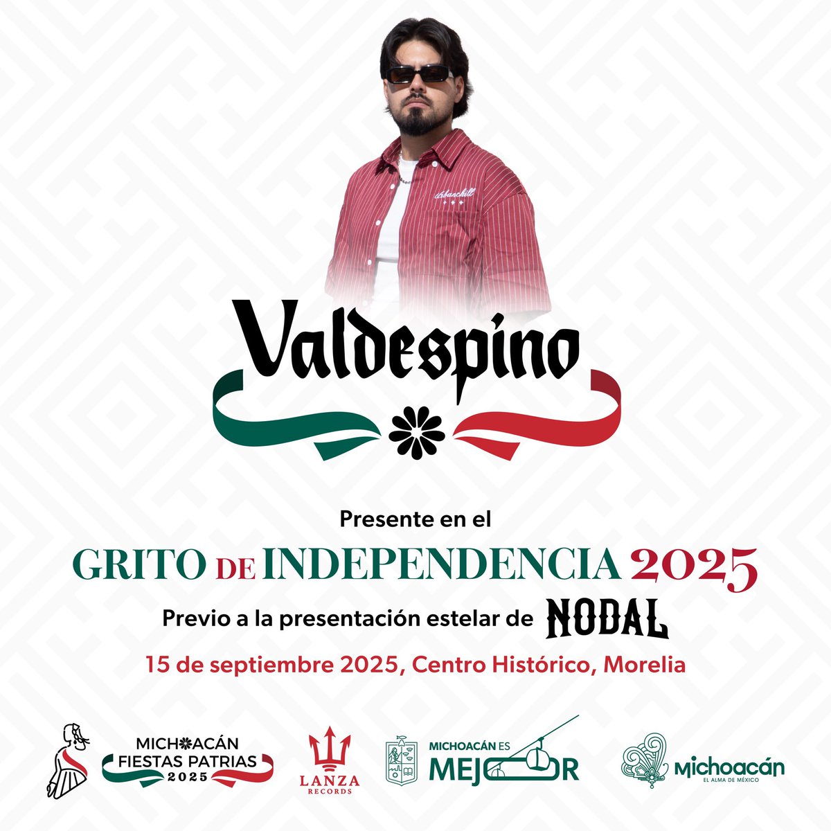 GobMichoacan's tweet photo. 🤠🇲🇽🎉 | Hoy celebremos juntas y juntos el orgullo de ser mexicanos con la presentación de Valdespino, en el centro histórico de Morelia. #MichoacánEsMejor https://t.co/BF2yomLRpI