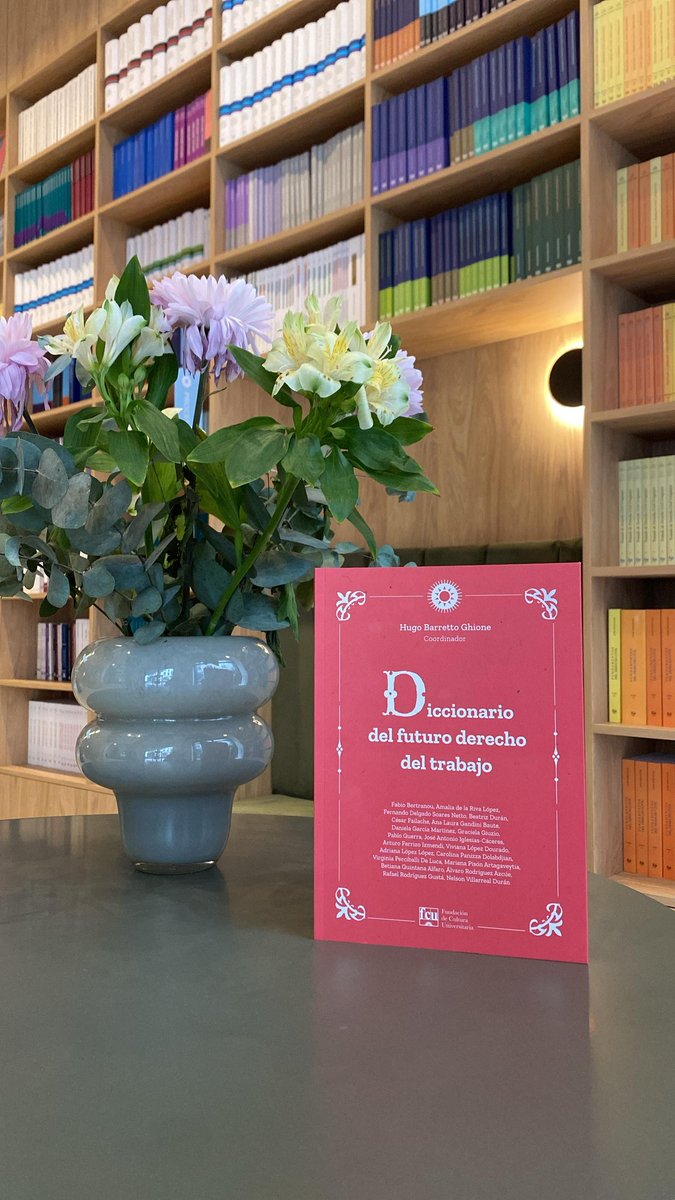 #NeuroDerechosLaborales 🧠

En el magnífico "Diccionario del futuro derecho del trabajo" hablo sobre #neuroderechos, el impacto de las #neurotecnologías en el ámbito laboral y la contribución de #Uruguay 🇺🇾 a la futura "Recomendación para la Ética de la Neurotecnología" <a href="/UNESCO/">UNESCO 🏛️ #Education #Sciences #Culture 🇺🇳</a>.