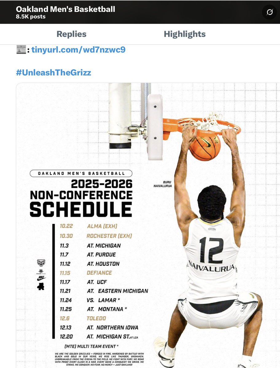 _markyeager's tweet image. Is their a Mid Major with a tougher Non Conference Schedule then the Oakland Grizzlies?  @OaklandMBB @mjyeager11 @donnyyeager1