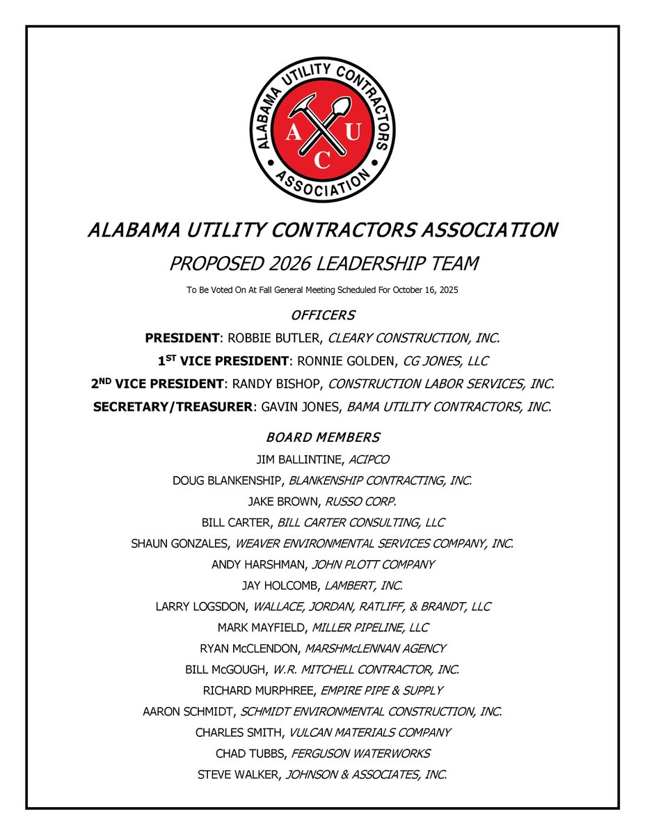 AUCA 2026 Leadership Team Nomination Slate
conta.cc/47L9Y1Y