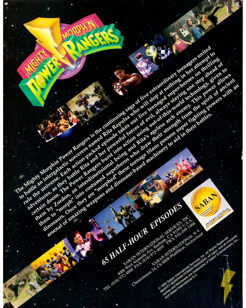 morphinmuseum's tweet image. The Mighty Morph’n Power Rangers are coming to save the world!

This international promo sheet for the series touts 65 episodes of the series as the Rangers set out to defend Earth from the evil Rita Repulsa. Though the pitch and legal lines use the usual “Morphin” in the title,…