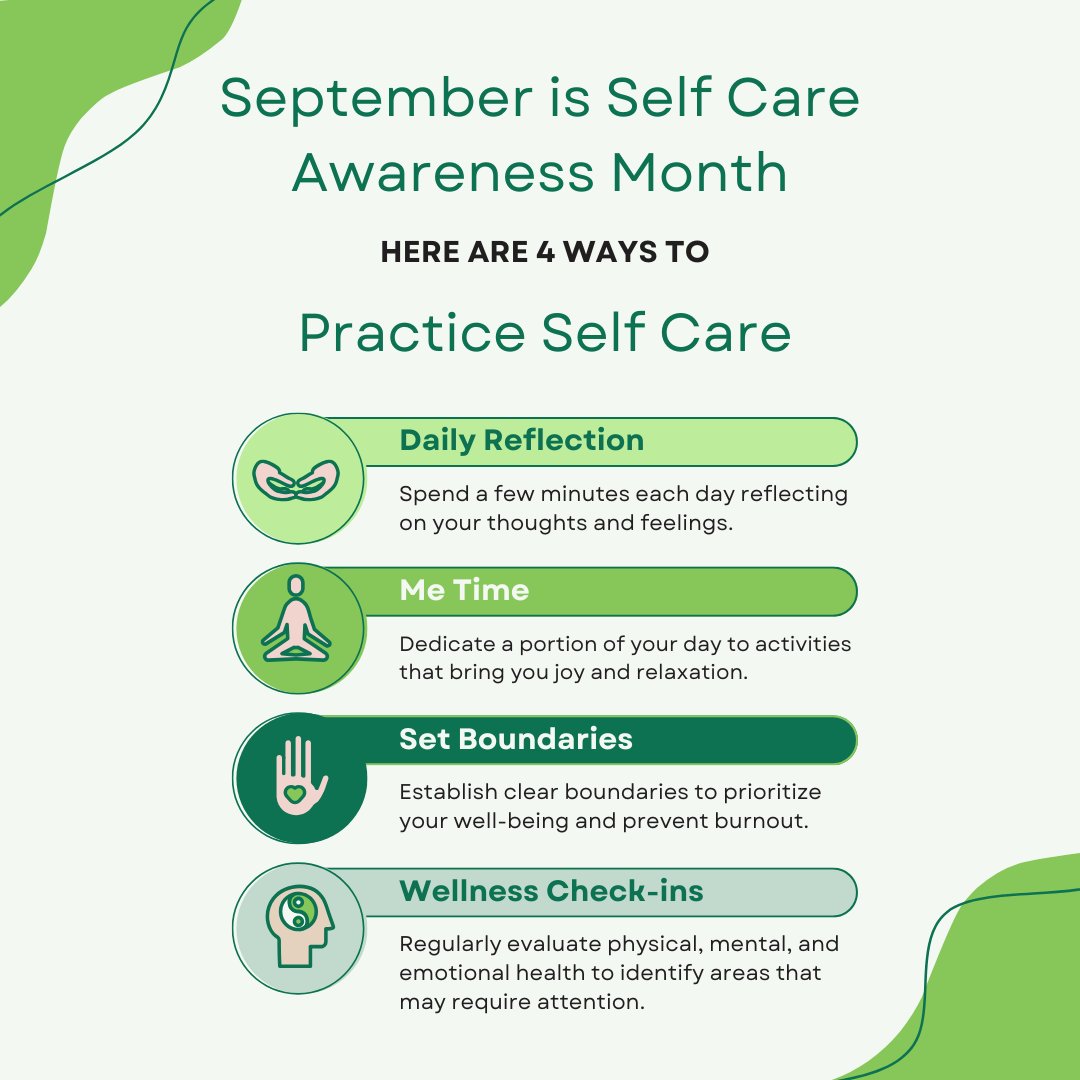 A month into Fall Semester 2025, CEL wants to remind students to take good care of themselves to avoid burnout during this Self-Care Awareness Month. This month, there is a focus on prioritizing mental and physical well-being. 

#educationalleadership #clevelandstate