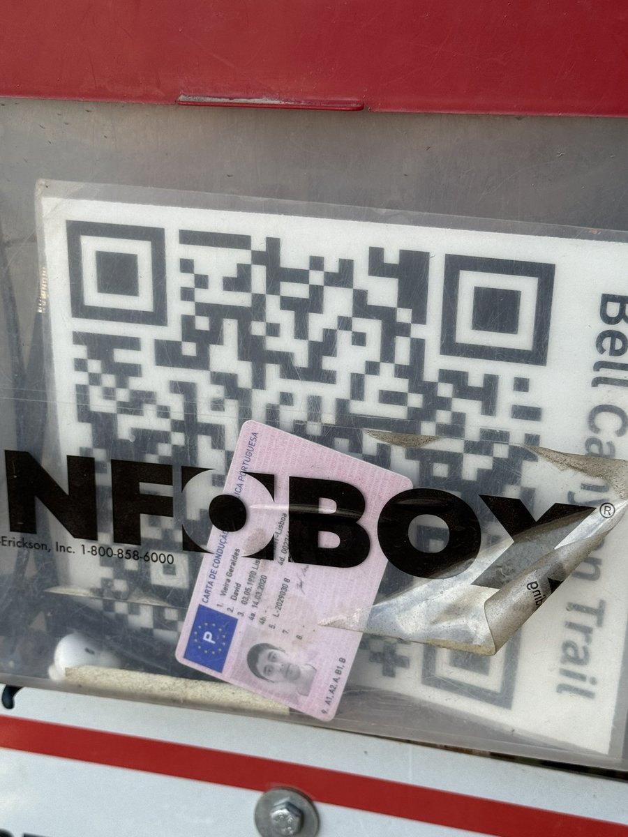 Rt para ajudarem o David Geraldes a encontrar a carta de condução que perdeu num trail no Utah