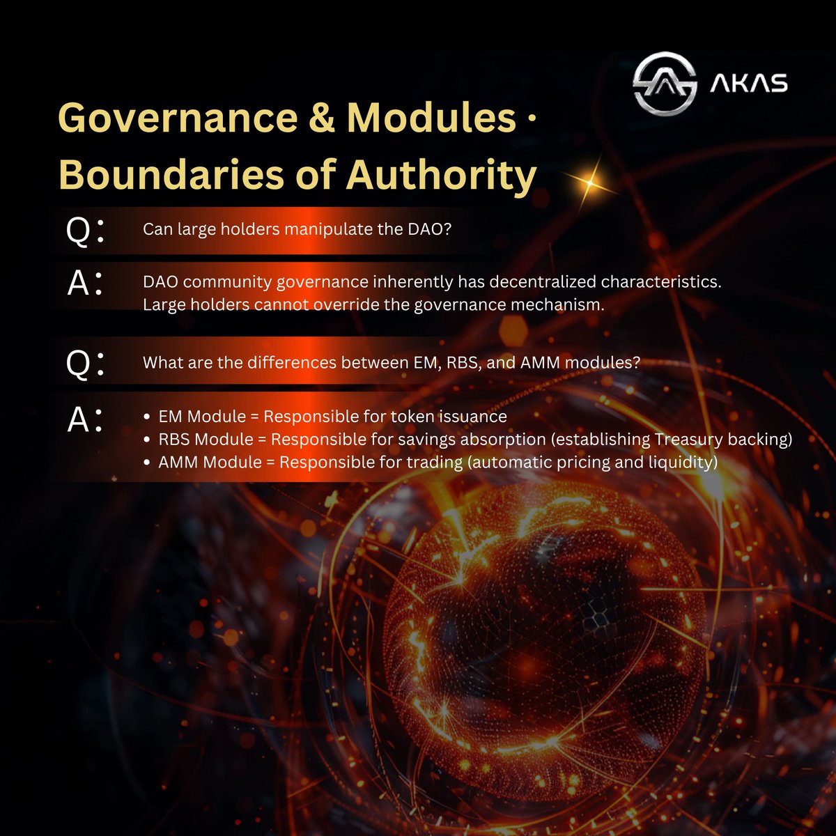 AKASOfficial_'s tweet photo. No matter how complex the mechanism,
there is always a clear trigger logic.
No matter how deep the doubt,
answers can be found in audits and on-chain records.
AKAS Q&A
Leaving on-chain evidence for every question.
#Decentralization #ProofOfSecurity #QandA #AKASDAO https://t.co/4ji1AWwsSz