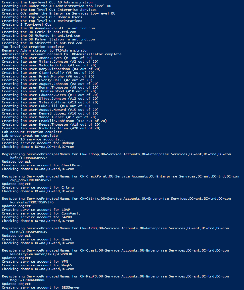 Over the summer, I rebuilt my Active Directory lab environment with multiple regional domains. Instead of manually configuring common issues, I decided to create a PowerShell script to do this for me. This PowerShell script will build out common configurations after you have a