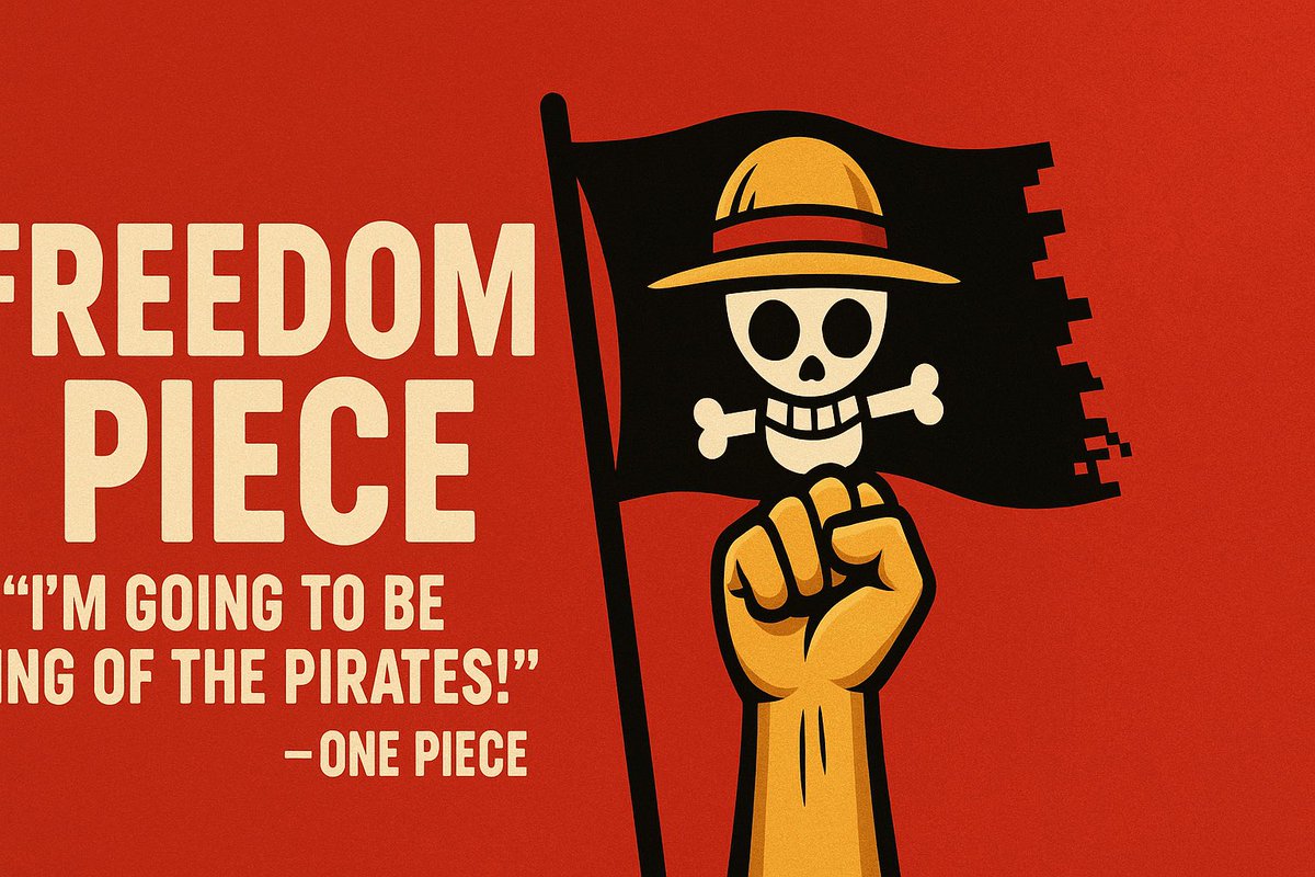 Prayamajh1's tweet photo. @0xJolt 🚩 OnePiece ($ONEPIECE) — the meme coin of freedom.
From Nepal to Indonesia, Gen Z raises the flag against corruption &amp; oppression.

🪙 7U4Bcc4biE2ymcY2AM2v5W9YL91iPPrdPZcmFyC6moon

#OnePieceRevolution #StrawHatArmy #GenZPower #CryptoRebellion #MemeCoin https://t.co/UxueL6iyCK