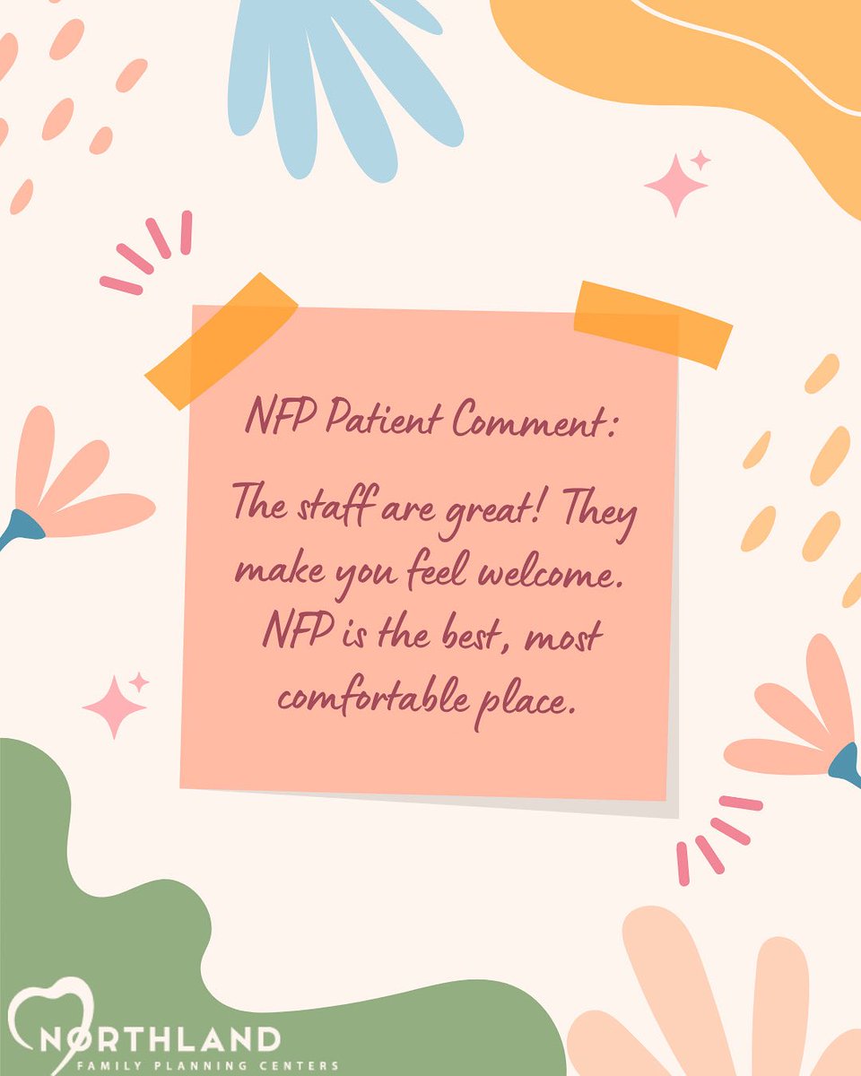 NFPCenters's tweet photo. At Northland Family Planning our patients always come first https://t.co/8r8vZcc0Db