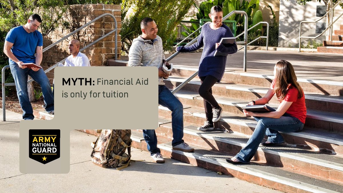 arngeducation's tweet image. #BUSTED: #Myth about #FinancialAid! 🙅‍♀️ It's not just for #tuition. Aid can cover room &amp;amp; board, books, supplies &amp;amp; more. Don't leave $ on the table! 💰 #CollegeCosts #HigherEd #StudentLoans #Scholarships