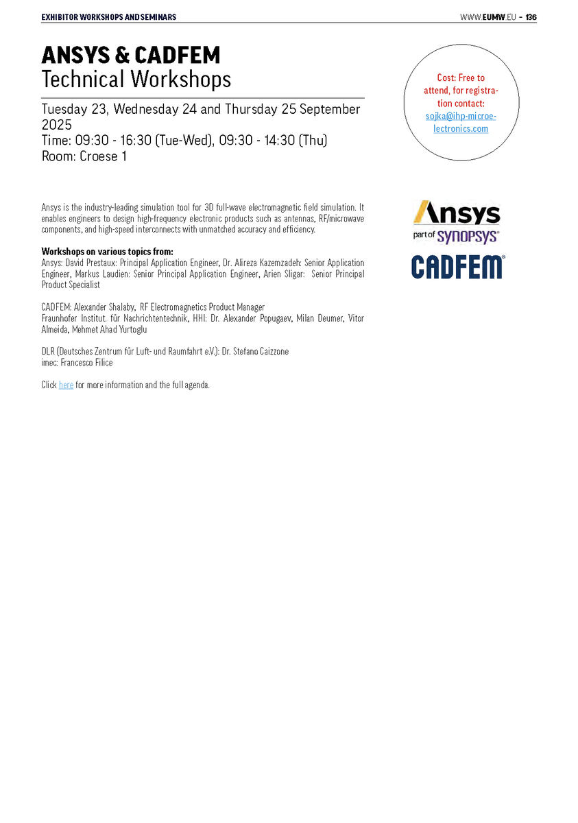 European Microwave Week (EuMW) tweet media