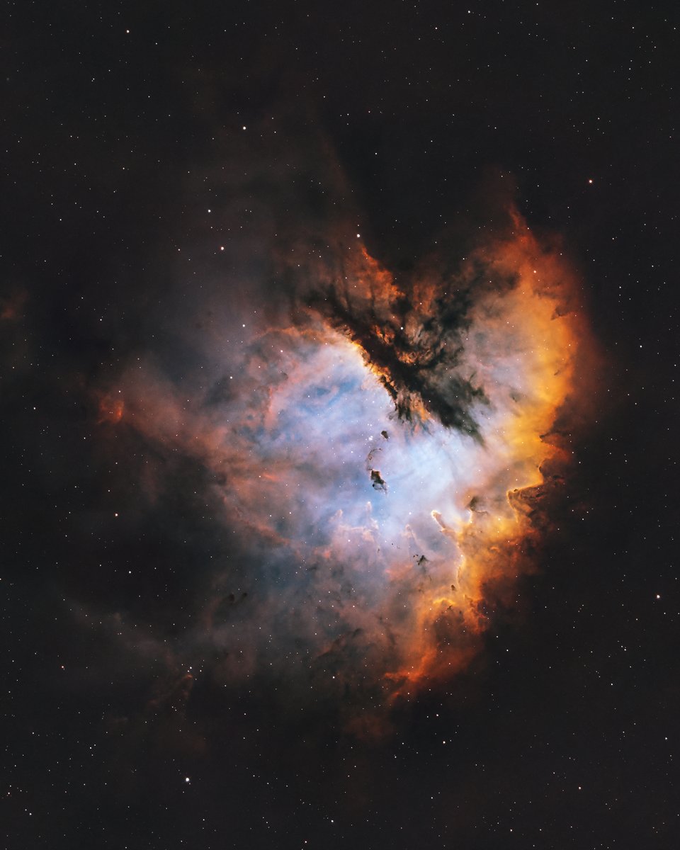 The Pacman Nebula 📸

Why do I keep coming back to this nebula?

There is something special about the NGC 281 that I just can't put my finger on.

My latest version of the Pacman Nebula includes exactly 9 hours of total exposure time using one of my favorite new telescopes, the