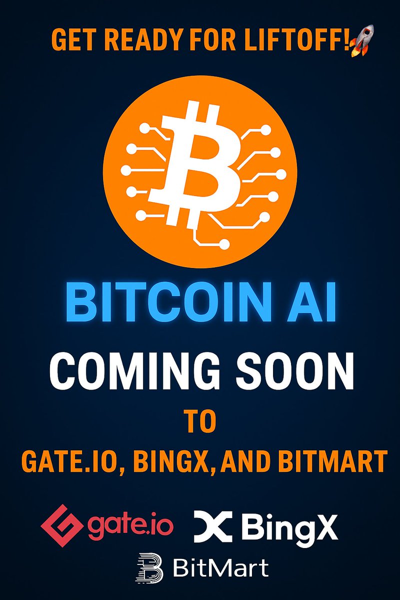 BTC AI is ready to take over! 💎
@BingX <a href="/Gate_io/">Gate.io</a> <a href="/BitMartExchange/">BitMart</a>, we’re calling you! 🔥
Check out the project and join the hype:

🔗 Contract (BSC): 0xf22aac87E08d7FC60aA89eb21110ddfE59c20854
🌐 Website: btctokenoff.xyz
Let’s take #BTCAI to the next level!
#Crypto #BSC