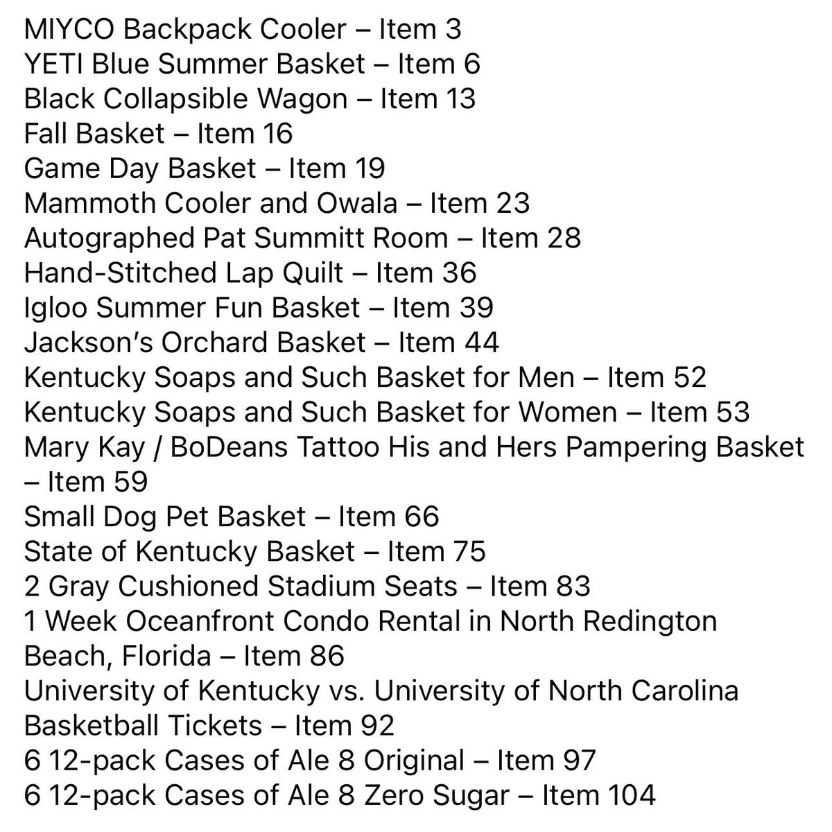 The 2025 Big Maroon Online Auction is now live! We have several items just waiting for your bid! Every $ raised on an LTB item (listed below) goes directly back to our program. Descriptions and pictures are on the auction website! tinyurl.com/4nf9w8ua