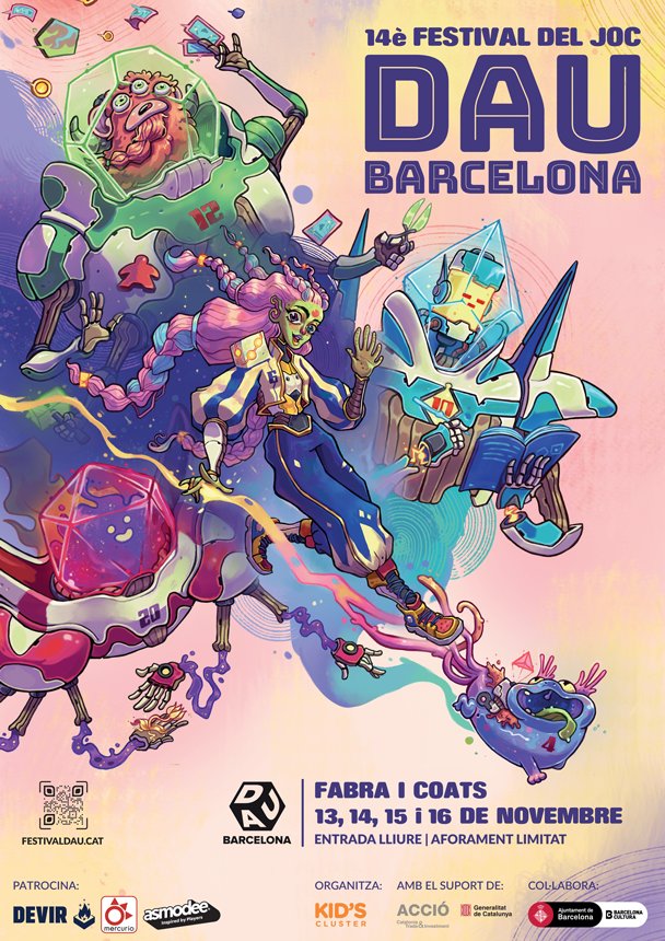 🎲✨ El DAU Barcelona 2025 desperta...

Els 5 guardians del joc han arribat per donar vida a la 14a edició del festival.

Del 13 al 16 de novembre, vine a Fabra i Coats i endinsa't en aquest univers de jocs, creativitat i diversió.

🌐 Descobreix totes les novetat al nostre web!