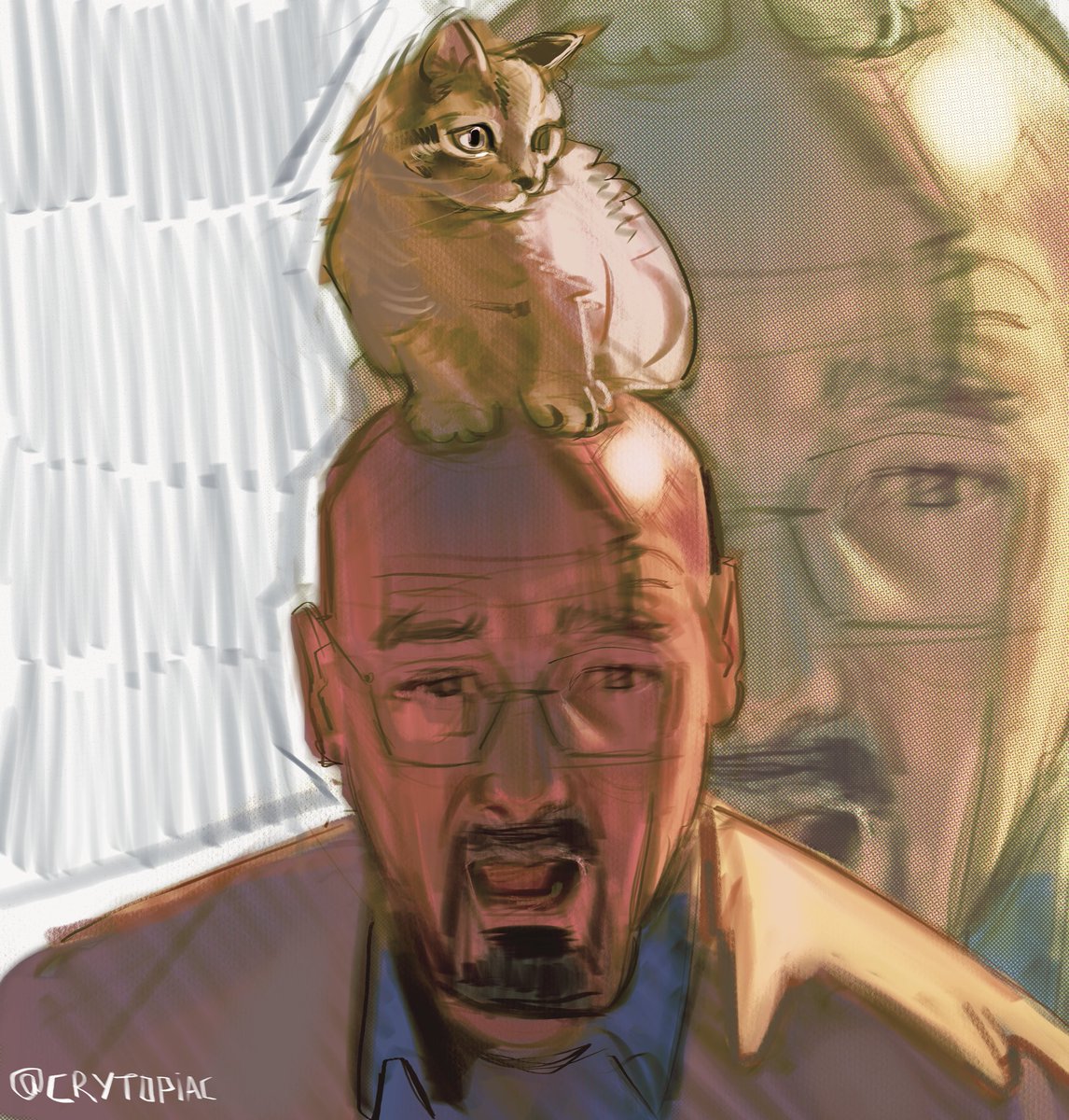 Cat on your head waltuh #breakingbad #walterwhite