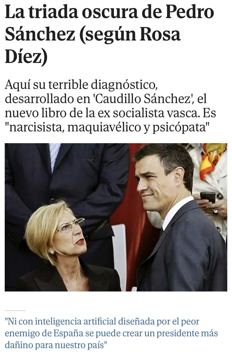 Corría el año 2023 cuando me atreví a publicar esa sentencia: lo de este hombre no es de análisis, es de diagnóstico. Ojalá me hubiera equivocado. 
amp.elmundo.es/cronica/2023/0…