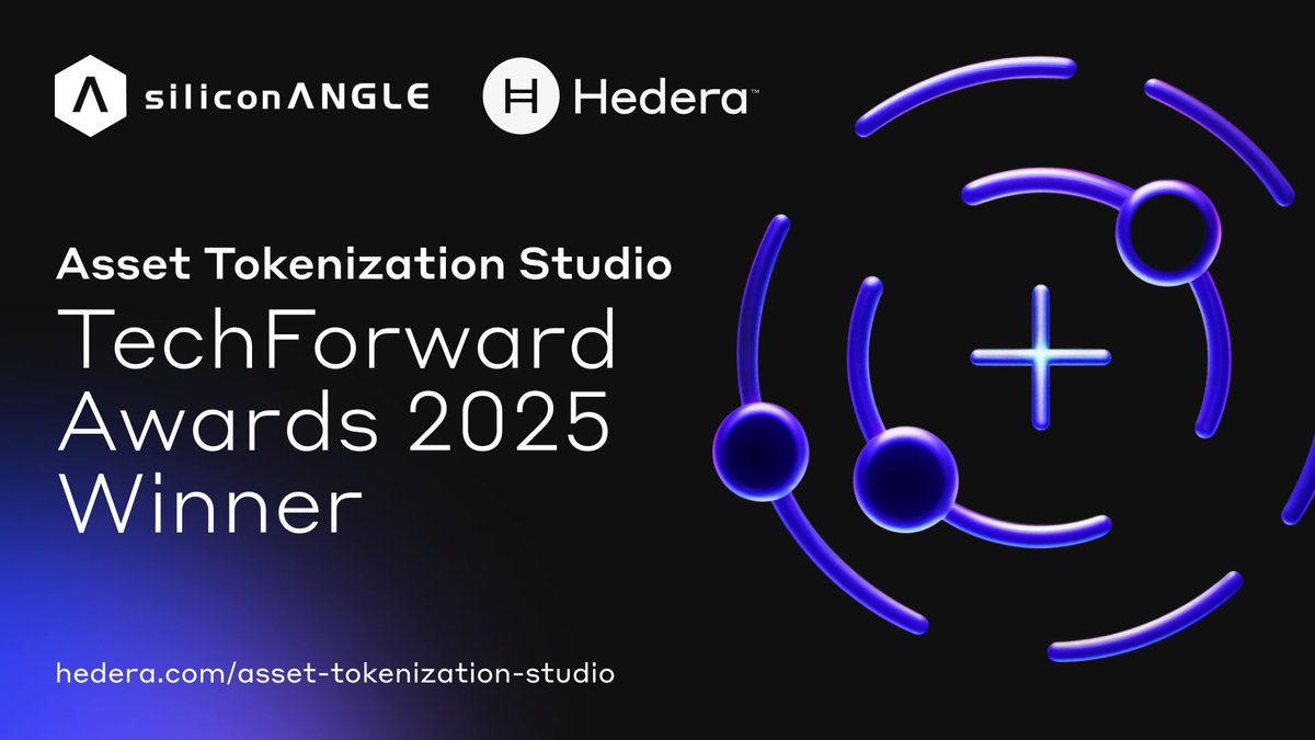 hedera's tweet photo. As a TechForward Award winner, Hedera is featured as Best in Category for DeFi &amp; Crypto Innovation in the @SiliconANGLE Buyer’s Guide.

Thanks SiliconANGLE for the recognition!
👉 https://t.co/fKEvdIrUXi https://t.co/bgu3JhdrQ1