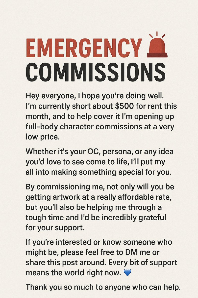 GothicMisa007's tweet image. Emergency Comms🚨
#digitalartwork
#Ocs
#emercencycommissions