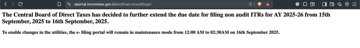 Good News to all Tax payers, one day extension given #itrduedateextension