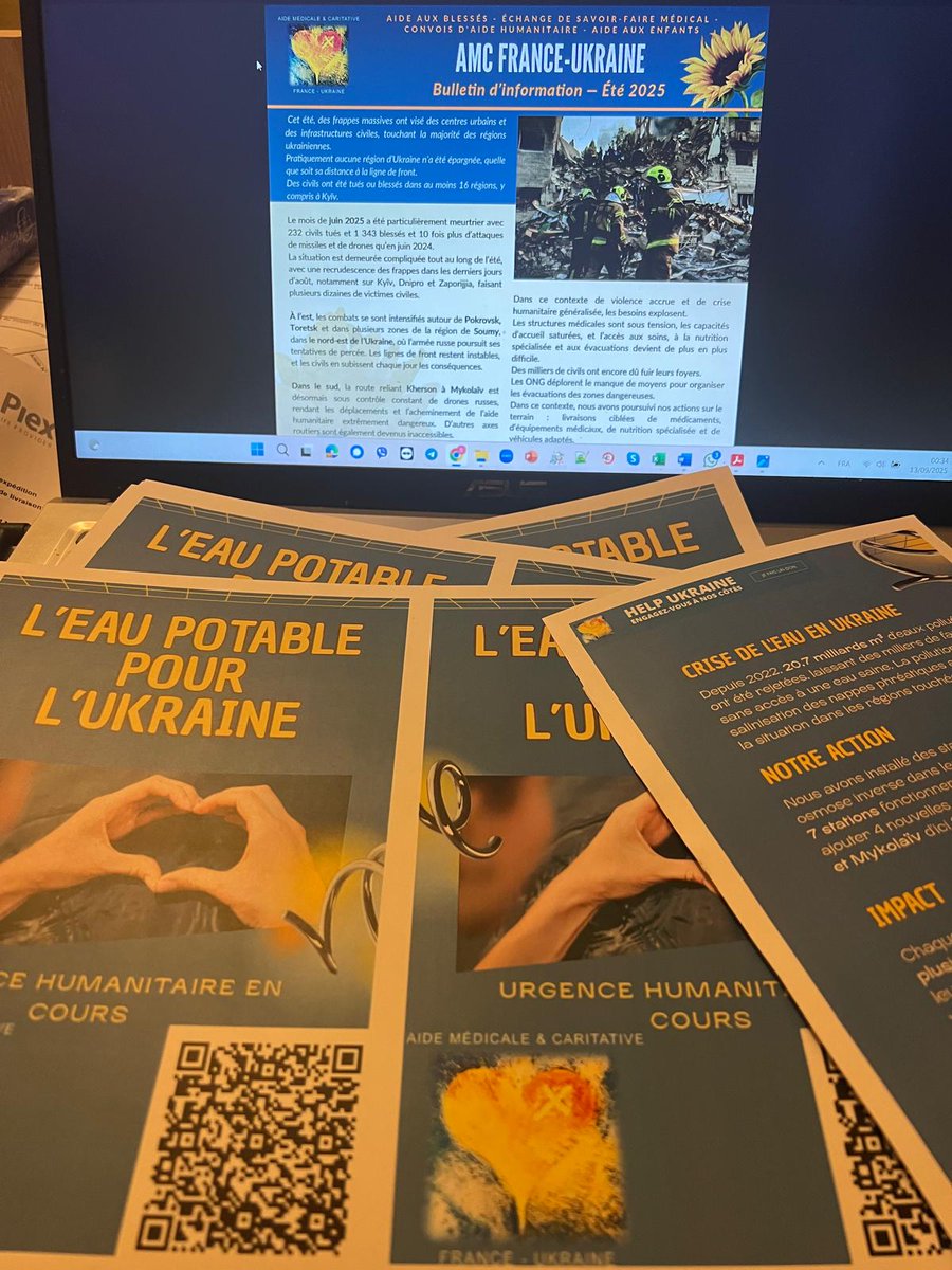 AMCFU's tweet image. 🌍 #ClimaxFestival à Bordeaux : échanges sur solidarité, droits humains et écologie. ✊🌱
🏫 Projet d’abri souterrain à Ivankiv pour protéger les élèves, près de Tchornobyl – nous cherchons des architectes.
💧 Cagnotte pour 4 stations d’eau potable➡️ helloasso.com/associations/a…