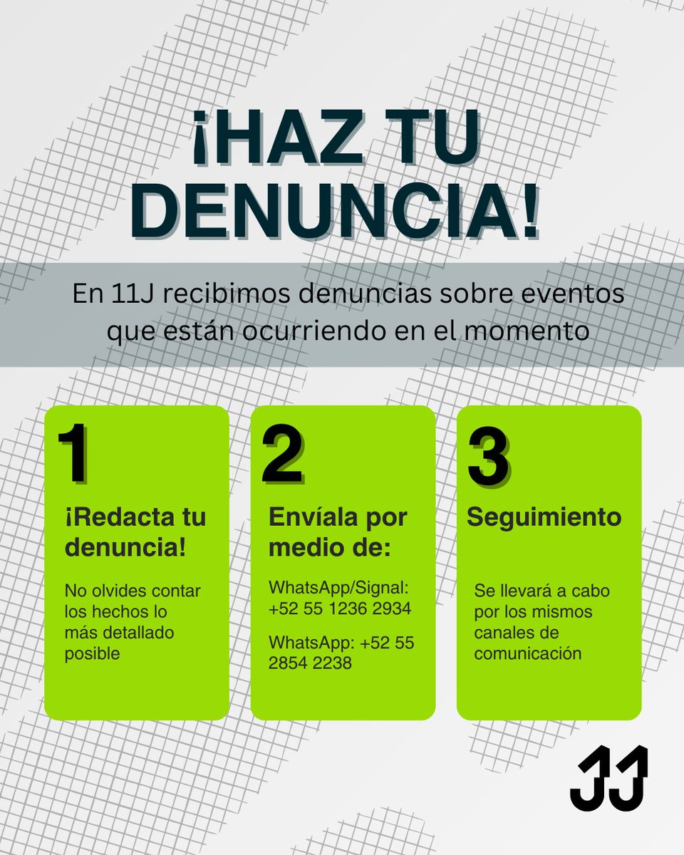 <a href="/CIDH/">CIDH - IACHR</a> <a href="/RELE_CIDH/">Relatoría Especial p/la Libertad Expresión (CIDH)</a> <a href="/StuardoRalon/">Stuardo Ralón</a> <a href="/raceandequality/">Race and Equality</a> <a href="/CIVICUSMonitor/">CIVICUS Monitor</a> <a href="/CIVICUSalliance/">CIVICUS</a> <a href="/PresosCuba/">Presos Políticos De Cuba</a> <a href="/AmnistiaOnline/">Amnistía Internacional Américas</a> <a href="/amnistia/">amnistia . org</a> <a href="/GobAPAC/">GAPAC AC</a> 2/2 Mira nuestra Cronología de protestas, una base de datos en constante proceso de actualización y verificación. Agradecemos toda la información que nos puedas aportar.

🔗 justicia11j.org/cronologia-de-…