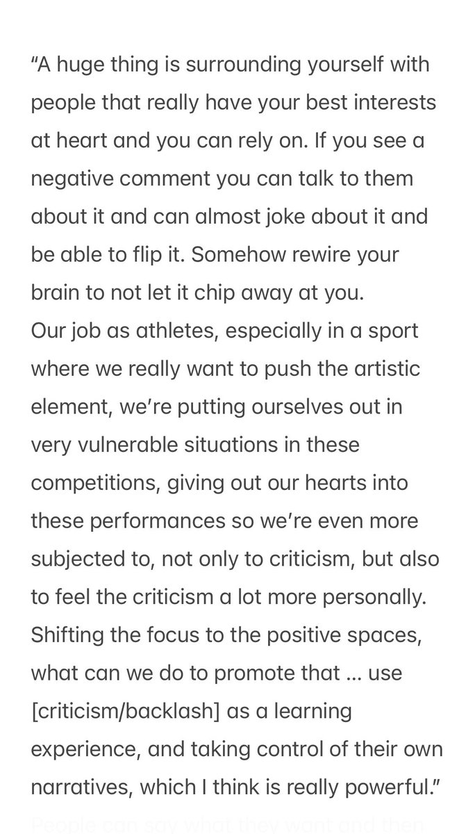 I transcribed some of the advice Jason Brown offered during the 6-minute warmup before the final group in #JGPFigure Varese 🇮🇹 Junior Men’s FS livestream to the younger generation of figure skaters about ways to deal with fans’ negativity online (besides not reading it at all):