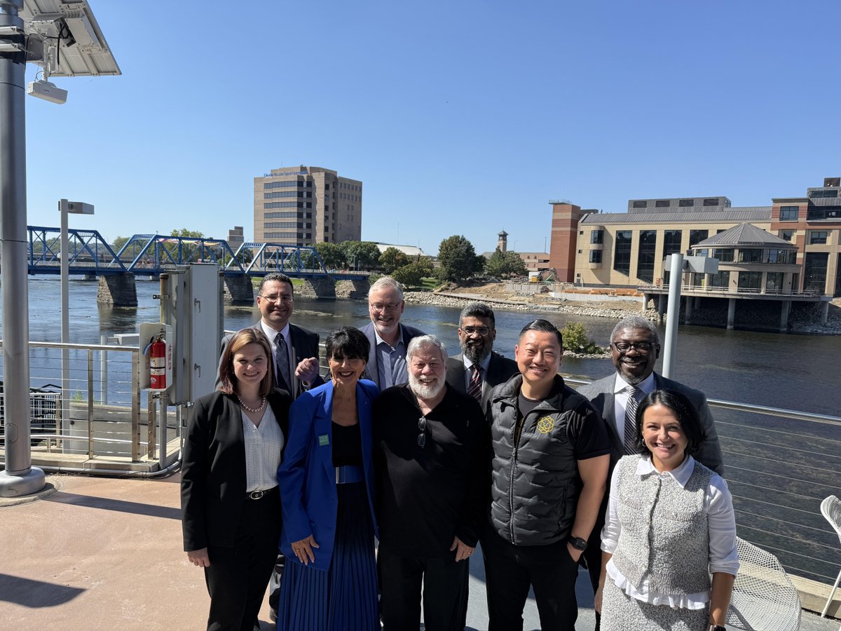 It was wonderful to join leaders from GVSU, The Right Place and <a href="/bamfhealth/">BAMF Health</a>  to welcome Apple co-founder Steve Wozniak to West Michigan for Monday's kickoff of Tech Week GR. Looking forward to a great week of innovation and collaboration as we build our region's tech future.
