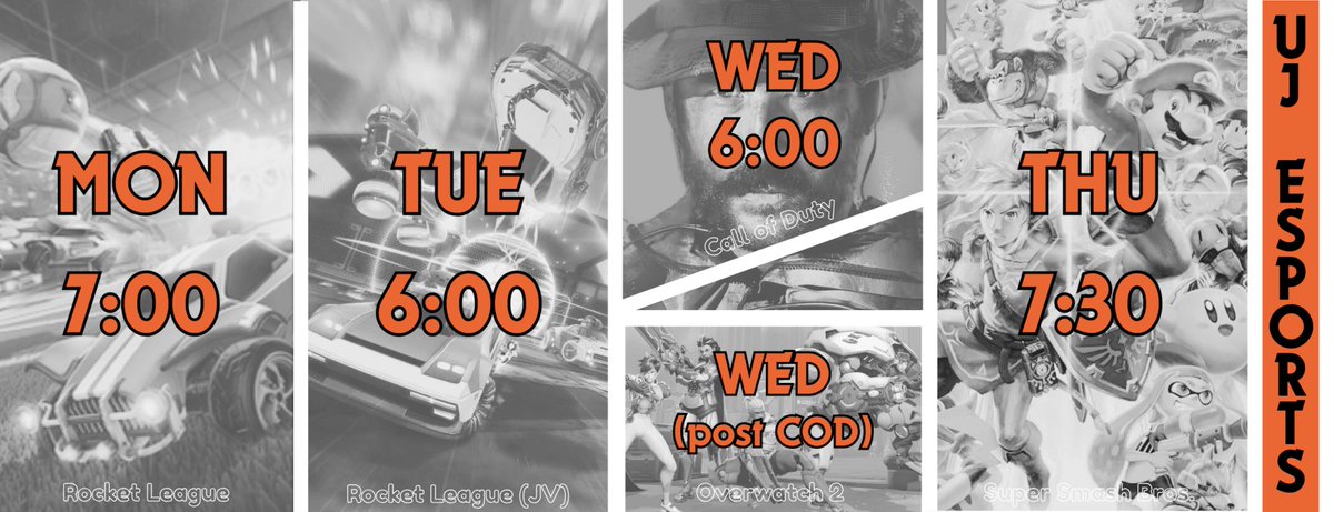 WE ARE SO BACK!

UJ Esports is ALL IN for the fall 2025 season this week, with a double header on Wednesday.

Catch all the action live at twitch.tv/uj_esports 💪