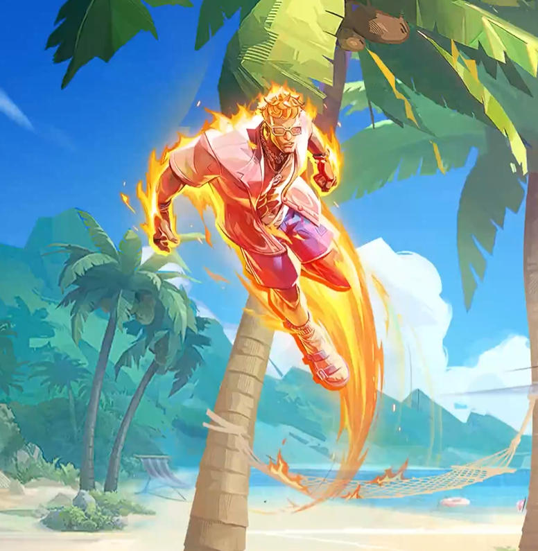 RivalsAssembled's tweet image. ‼️New Look at the Human Torch Summer skin