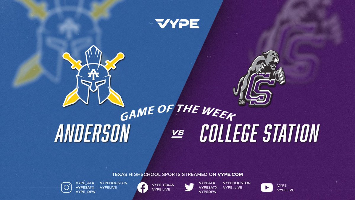 VypeATX's tweet photo. VYPE Austin Central Texas Game of the Week Recap: Anderson crushes College Station #txhsfb 🏈

READ: https://t.co/NUfXZTMIeG https://t.co/HIqCP4k4eO