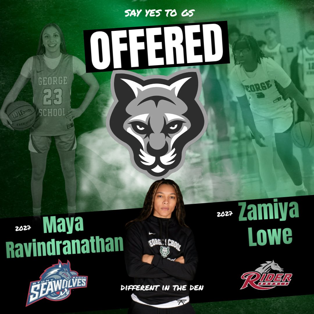 gsladycougars's tweet photo. Congratulations again to @mayaravin2027 &amp; @ZamiyaLowe for receiving their First D1 College Offer 💚

@fanfavorite11 

#ladycougars 
#differentintheden 
#sayyestogs https://t.co/pX1iiF8WWm