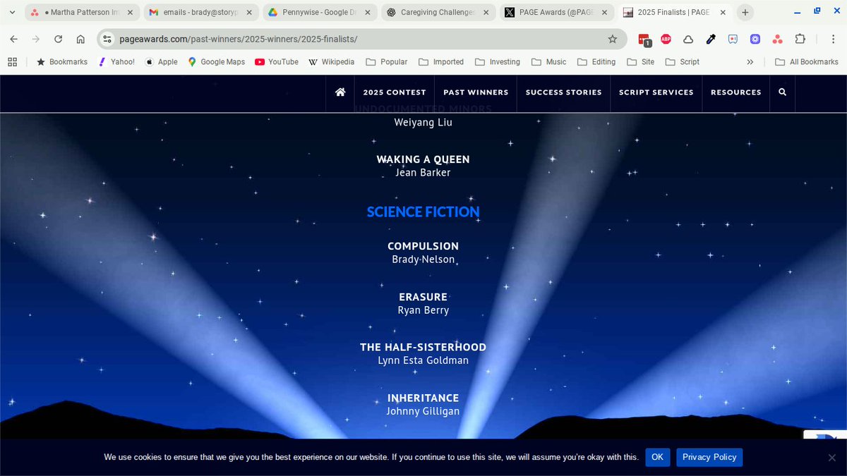 Well look at that.

Pretty amazing! Thanks <a href="/PAGEawards/">PAGE Awards</a> cool to see.

#screenwriting