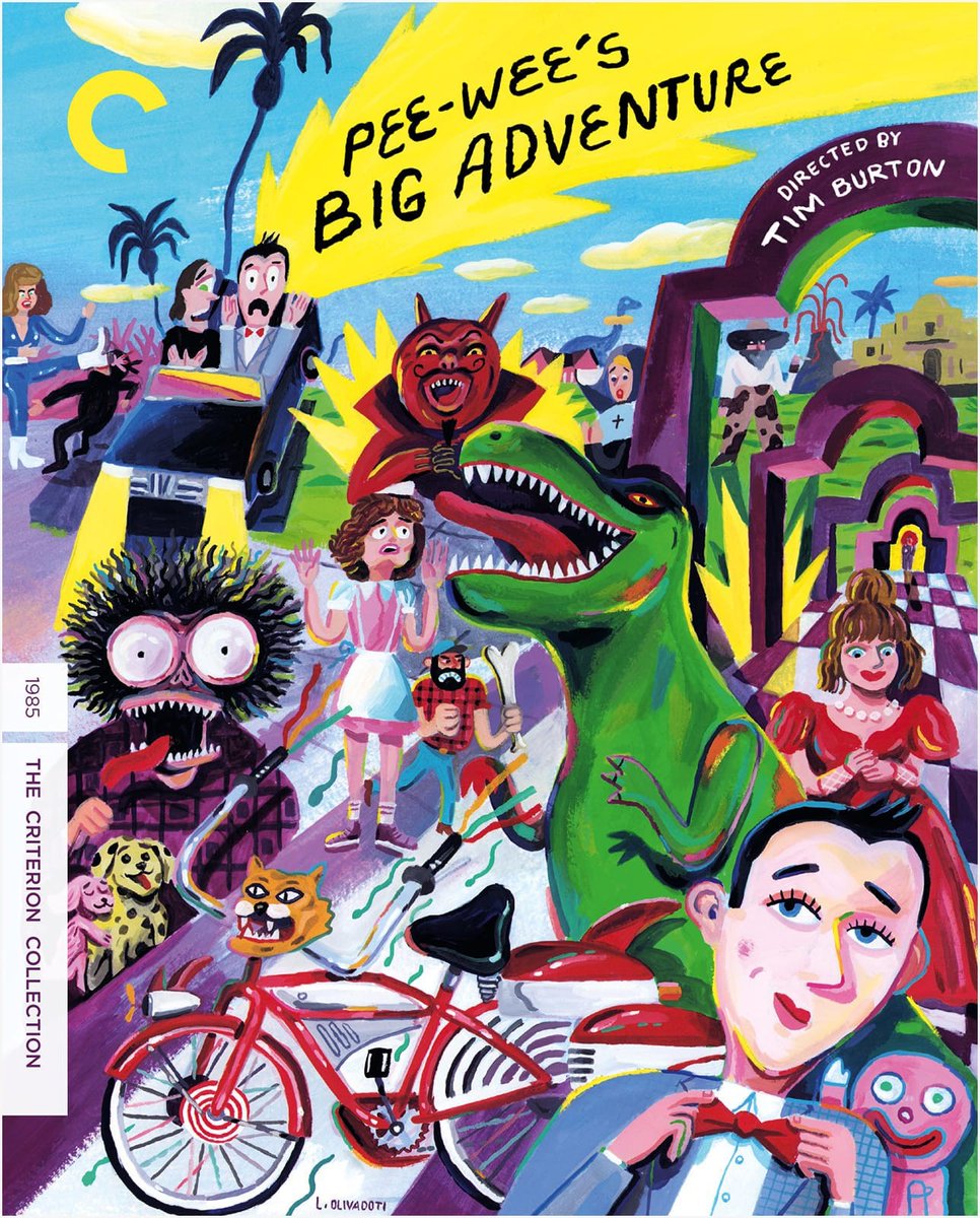Criterion's tweet photo. Announing our DECEMBER 2025 Criterion Collection titles! https://t.co/gGVvfPkNZA

Four swirling surrealist dreams set to an ethereal score, a kaleidoscopic portrait of Bombay’s teeming street life, an eccentric 1980s pop-culture comedy touchstone, and an ecstatic documentary capturing the transcendent power of song.