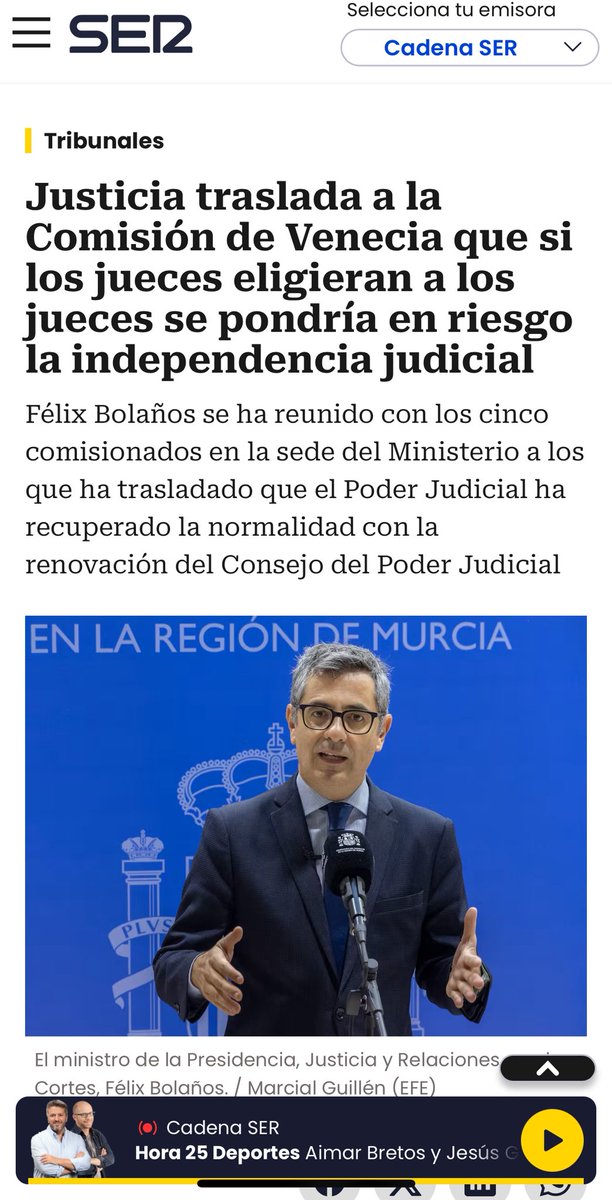 MagistraThor's tweet photo. 🚨🚨Es de agradecer este mensaje a la Comisión de Venecia, que le habrá servido para entender el peligro que corre la independencia judicial en España, con este programa político totalmente opuesto al de los demás gobiernos europeos y a los planteamientos de la propia Comisión. https://t.co/Y4RwMXg79f