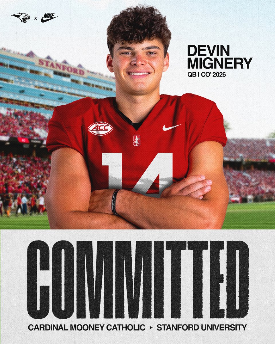 Congrats to 2026 QB <a href="/devin_mignery/">Devin Mignery</a> on his commitment to Stanford University! #GoStanford