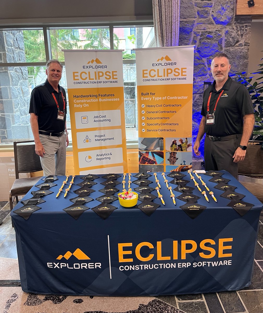It's been a great few days at the <a href="/BCRoadBuilders/">BC Road Builders</a> Annual Fall Conference in Whistler! Steve and Nelson have enjoyed connecting with customers and the BC roadbuilding community through sessions, golf, and conversations at the Explorer Eclipse booth.