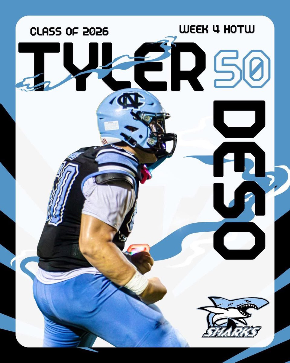Tyler Deso (@tylerdesonct) on Twitter photo “Hog of the Week” for <a href="/NatureCoastFB/">Nature Coast Tech Football 🦈🏈</a> for week 4 of our season. Grateful to all my coaches for being given this title.
<a href="/CoachHawley/">Coach Hawley, M.A.Ed.</a> <a href="/CoachPress16/">Coach Press</a> <a href="/CoachWill223/">Coach Williamson</a> <a href="/Andy_Villamarzo/">Andy Villamarzo</a> <a href="/FLPrepVarsity/">FL Prep Varsity</a> <a href="/hernando_sun/">Hernando Sun Newspaper</a> <a href="/NCTAthletics/">NCT Athletics</a> <a href="/CoachKaz_FRM/">CoachKaz_FRM</a> <a href="/FlaHSFootball/">FloridaHSFootball.com</a> <a href="/BigCountyPreps1/">BCP SPORTS</a> “Hog of the Week” for <a href="/NatureCoastFB/">Nature Coast Tech Football 🦈🏈</a> for week 4 of our season. Grateful to all my coaches for being given this title.
<a href="/CoachHawley/">Coach Hawley, M.A.Ed.</a> <a href="/CoachPress16/">Coach Press</a> <a href="/CoachWill223/">Coach Williamson</a> <a href="/Andy_Villamarzo/">Andy Villamarzo</a> <a href="/FLPrepVarsity/">FL Prep Varsity</a> <a href="/hernando_sun/">Hernando Sun Newspaper</a> <a href="/NCTAthletics/">NCT Athletics</a> <a href="/CoachKaz_FRM/">CoachKaz_FRM</a> <a href="/FlaHSFootball/">FloridaHSFootball.com</a> <a href="/BigCountyPreps1/">BCP SPORTS</a>