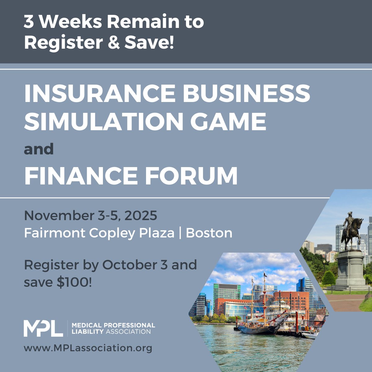 Early bird registration for the Insurance Business Simulation Game and Finance Forum ends in 3 weeks!  Insurance Business Simulation Game: bit.ly/4mdPsKV. Finance Forum: bit.ly/4nAgPQh.