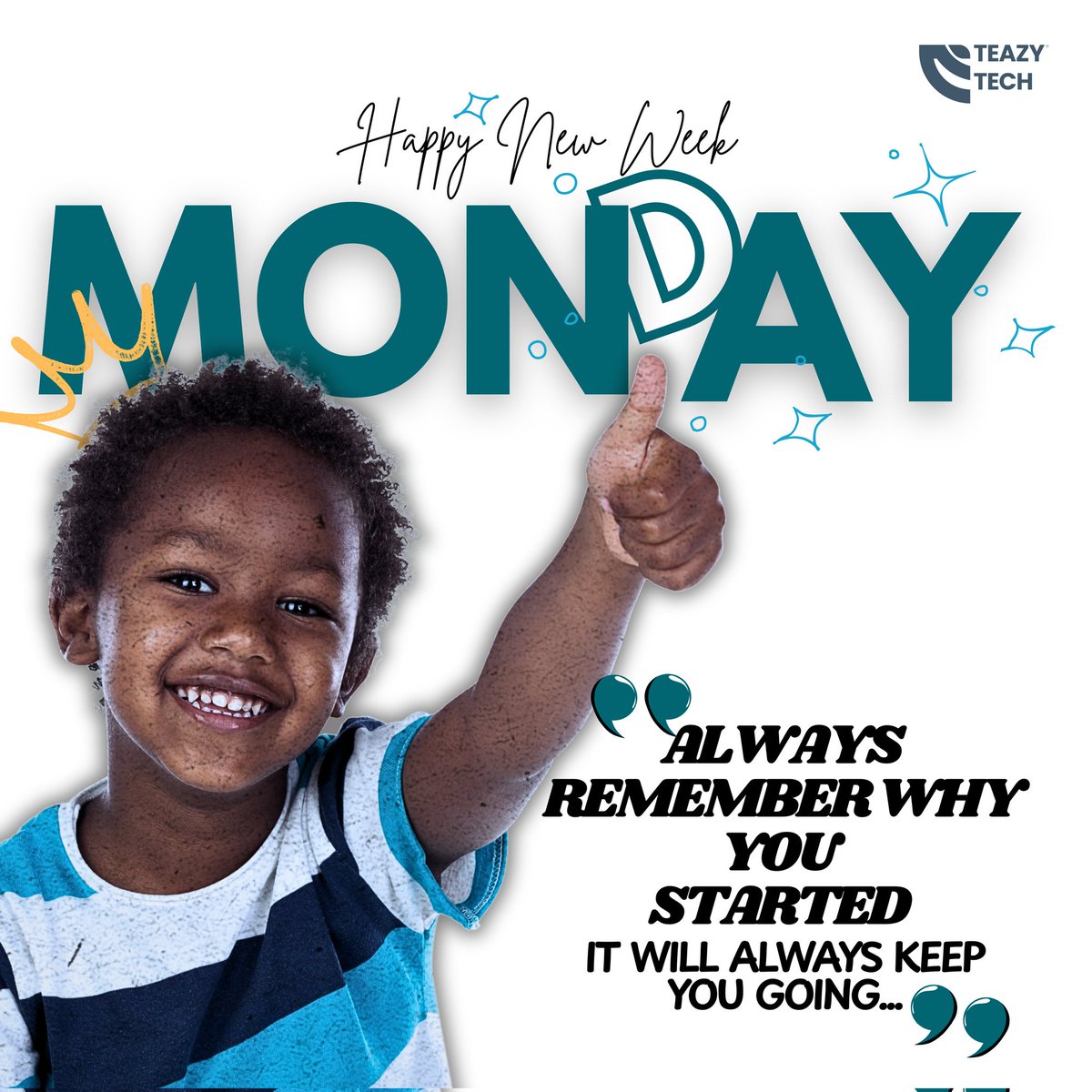 Teazy_Tech's tweet photo. Happy new week😊

#MondayMotivation https://t.co/kspsE7zsQw