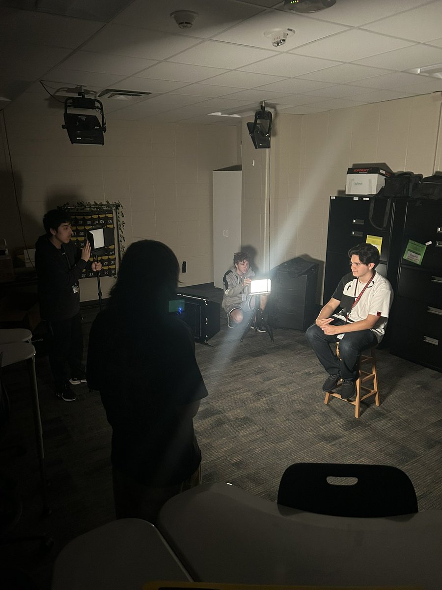AVP 1 students learning the Lights portion of Lights, Camera, Action! 💡🎥🎬 3-point lighting learning in full gear!

<a href="/cyfallshs/">Cypress Falls HS</a> <a href="/CFISDAllen/">Donna Allen</a> <a href="/CFISDCTE/">CFISD CTE Dept</a> <a href="/CyFairISD/">Cypress-Fairbanks ISD</a> #CFISDCTE #CFISDSpirit #ChooseCFISD