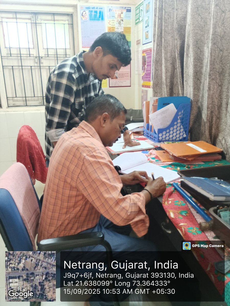 thonetrang77417's tweet image. #Date. 15/09/25
@PhcThava1770
#AAMNETRANG
#NETRANG #BLOCKHEALTHOFFICE

#MPHS દ્વારા #નેત્રંગ ના  #MPHW નાં #રજિસ્ટરો જેમકે
 MF2રજિસ્ટર,દૈનિક ડાયરી, ક્લોરીનેશનલોગબુક,શંકાસ્પદ રક્તપિત્ત રજિસ્ટર,ટીબી રજિસ્ટર,શંકાસ્પદ ટીબીરજિસ્ટર , સર્વેલન્સ રજિસ્ટર વગેરે તપાસવા..

#RECORD #RIPORTS