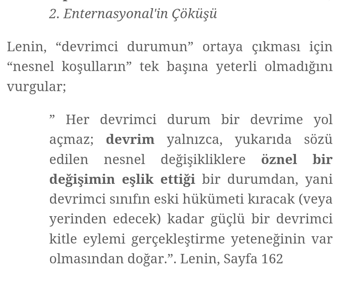 celilovicinsesi's tweet photo. Aslında Kemal burada Lenin'in "devrimci durumun olması yeterli değildir, devrimci duruma partinin devrimci müdahalesi gereklidir" sözüne atıf yapmıştır. Ama beyni yeni-osmanlıcı komisyondan ve chpcilikten yanmış 'solcu'larımızda bunu anlayacak beyin kalmamıştır malesef. https://t.co/1QlGsuLtal