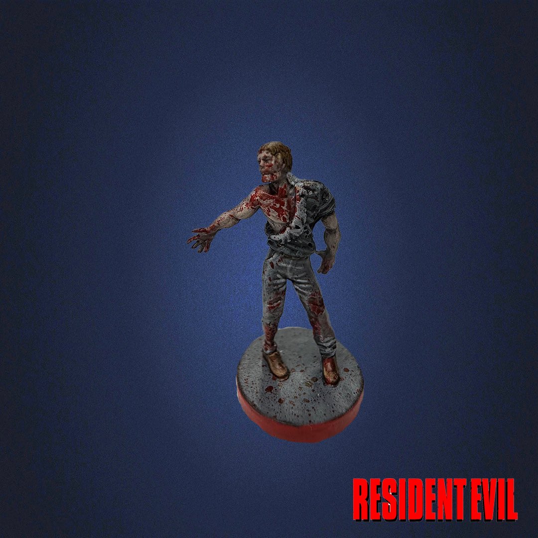 RiftOut's tweet image. Resident Evil 3 Boardgame another zombie type 2 painted
